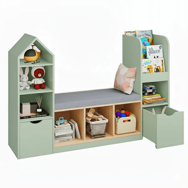 ESTANTE CON ASIENTO INFANTIL KIAME - DIBA MUEBLES - 1