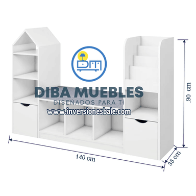 ESTANTE CON ASIENTO INFANTIL KIAME - DIBA MUEBLES - 4