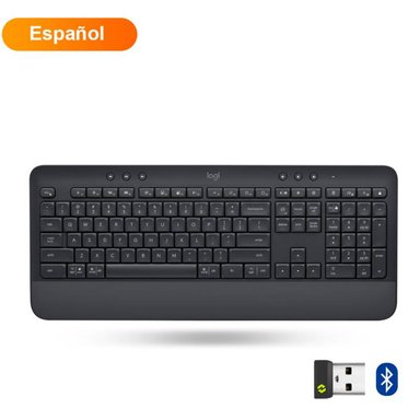TECLADO INALÁMBRICO LOGITECH K650 MULTIMEDIA USB Y BLUETOOTH - NEGRO - 1