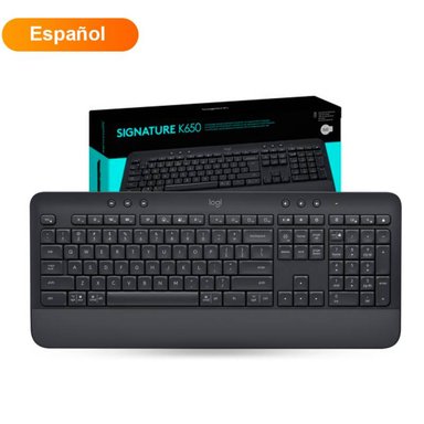 TECLADO INALÁMBRICO LOGITECH K650 MULTIMEDIA USB Y BLUETOOTH - NEGRO - 2