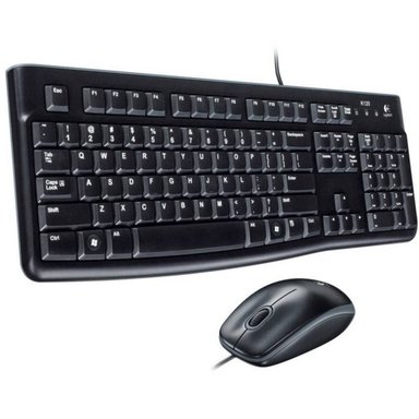 TECLADO LOGITECH MK120 MOUSE ESPAÑOL NEGRO - 1