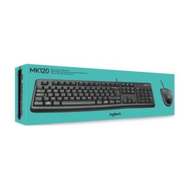 TECLADO LOGITECH MK120 MOUSE ESPAÑOL NEGRO - 3