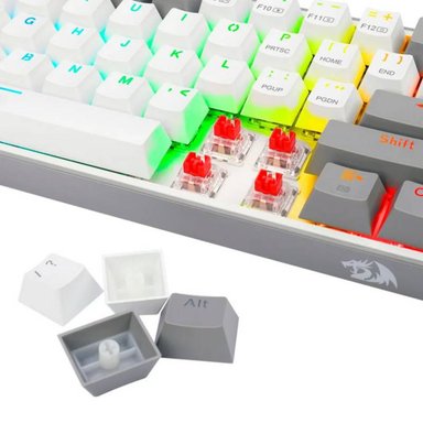 TECLADO MECÁNICO REDRAGON 60 FIZZ PRO K616RGB INALÁMBRICO BLANCO /GRIS - 2