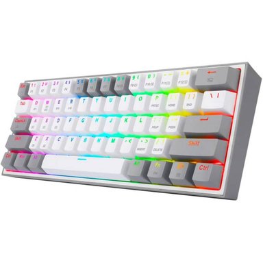 TECLADO MECÁNICO REDRAGON 60 FIZZ PRO K616RGB INALÁMBRICO BLANCO /GRIS - 4