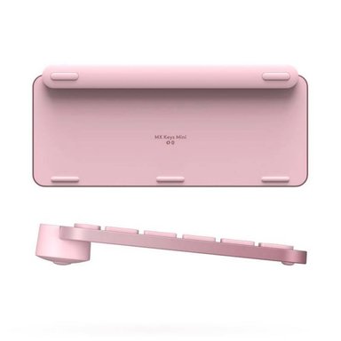 TECLADO LOGITECH MX KEYS MINI WIRELESS RECARGABLE BT INLUMINADO ROSA - 2
