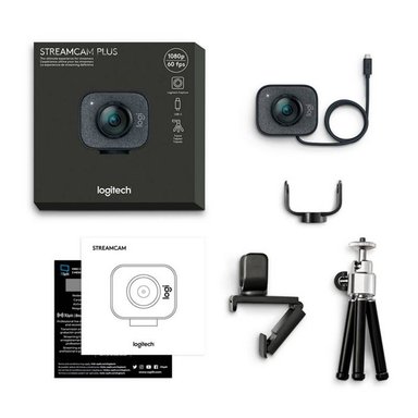 CAMARA WEB LOGITECH STREAM CAM PLUS FULL HD 1080P 60FPS - USB TIPE-C - 2