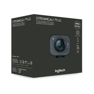 CAMARA WEB LOGITECH STREAM CAM PLUS FULL HD 1080P 60FPS - USB TIPE-C - 5