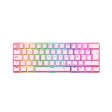 TECLADO T-DAGGER MECÁNICO ARENA T-TGK321P-RGB-SP ROSA - 1