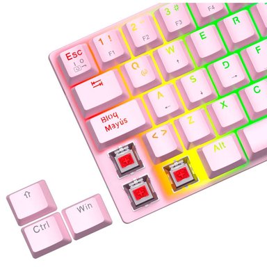 TECLADO T-DAGGER MECÁNICO ARENA T-TGK321P-RGB-SP ROSA - 4