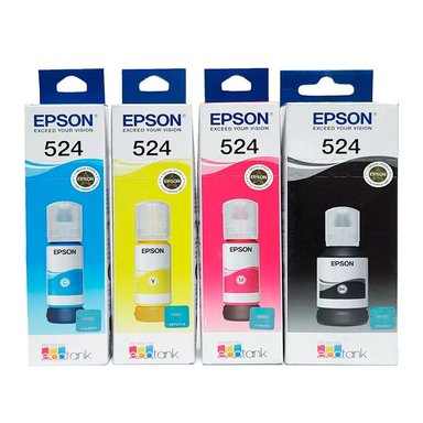 KIT TINTA EPSON T524 MULTICOLOR A3 L15150