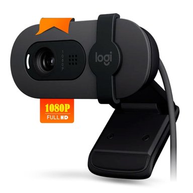 CÁMARA WEB LOGITECH FULL HD 1080P BRIO 100 GRAFITO - 1