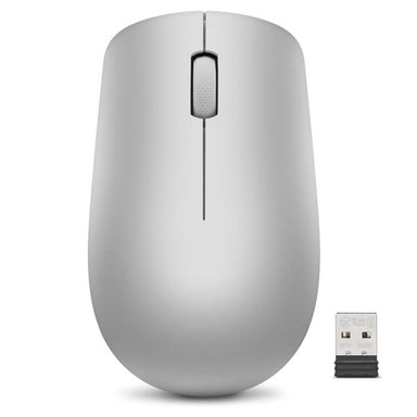 MOUSE INALÁMBRICO LENOVO 530 GRIS DISEÑO ERGONÓMICO, 1200 DPI - 1