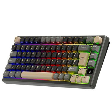 TECLADO ROYAL KLUDGE RK-M75 INALAMBRICO PHANTOM - BROWN SWITCH - 2