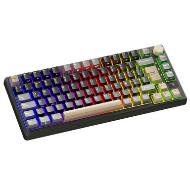 TECLADO ROYAL KLUDGE RK-M75 INALAMBRICO PHANTOM - BROWN SWITCH - 6