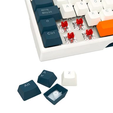 TECLADO MECÁNICO REDRAGON TRUNDLE K668WBO-RGB, RED SWITCH, RGB - 3