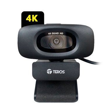 CÁMARA PARA COMPUTADORA WEBCAM TEROS TE-9073N 4K CON MICRÓFONO INTEGRADO - 1