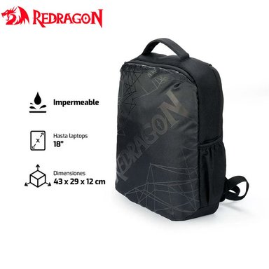 MOCHILA REDRAGON AENEAS GB-76 – IMPERMEABLE Y RESISTENTE
