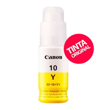 TINTA CANON GI-10 AMARILLO PARA IMPRESORAS CANON PIXMA G5010 PIXMA G6010 PIXMA G7010