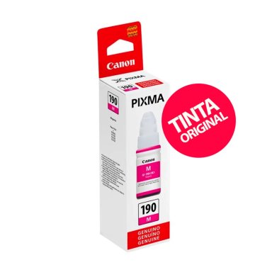 TINTA CANON GI-190 MAGENTA ORIGINAL PARA CANON G2100 G3100 G4100 Y MÁS