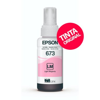 TINTA EPSON 673 LIGHT MAGENTA ORIGINAL PARA ECOTANK L805 / L850 / L1800