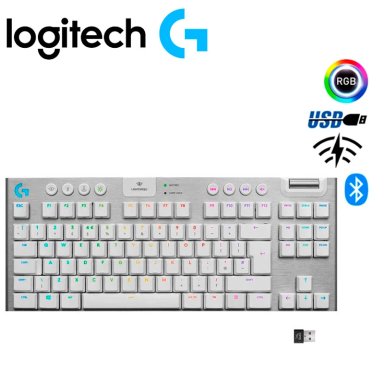 TECLADO LOGITECH G915 X TKL LIGHTSPEED  WIRELESS  WHITE - 1
