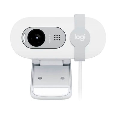 CÁMARA WEBCAM LOGITECH BRIO 100 FULL HD 1080P USB - BLANCO - 3