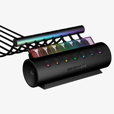 HUB STREAMPLIFY HUB CTRL 7-RGB-US-FBK 7 PUERTOS USB - 2