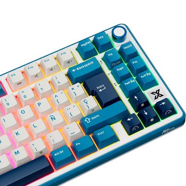 TECLADO ROYAL KLUDGE RK X87 CABLEADO BLUE - CREAMY SWITCH - 5