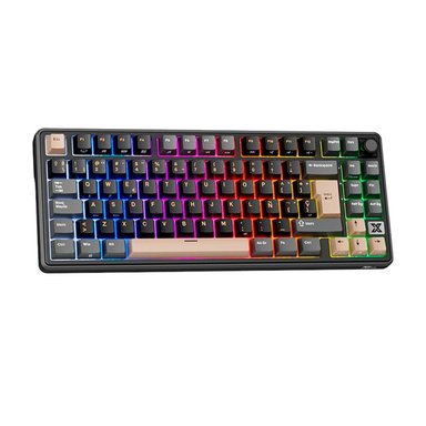TECLADO ROYAL KLUDGE RK X87 INALÁMBRICO PHANTOM - CREAMY SWITCH - 2
