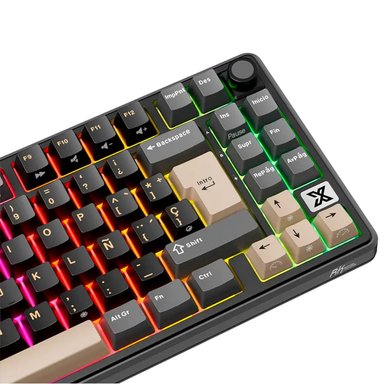 TECLADO ROYAL KLUDGE RK X87 INALÁMBRICO PHANTOM - BEIGE SWITCH - 4