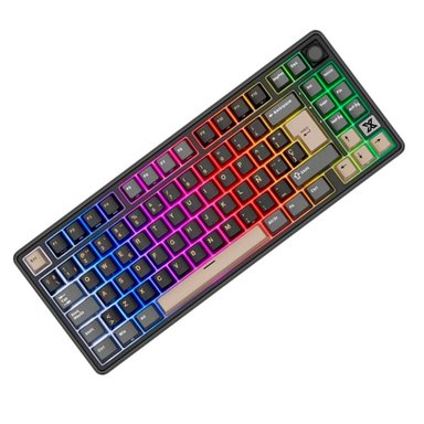 TECLADO ROYAL KLUDGE RK X87 INALÁMBRICO PHANTOM - BEIGE SWITCH - 5