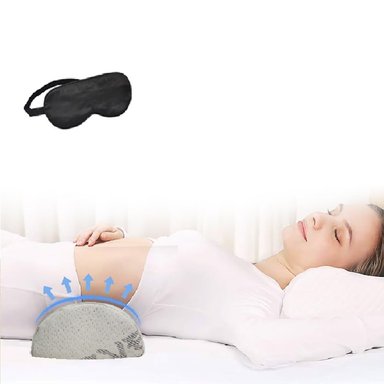ALMOHADA TERAFLEX LUMBAR DORMIR VISCOELÁSTICA + REGALO ANTIFAZ RELAX 52 X 22 X 10 CM
