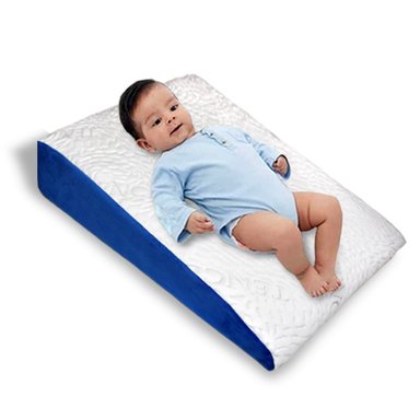 ALMOHADA TERAFLEX ANTIREFLUJO BEBÉ IMPERMEABLE AZUL COJÍN AZUL 61 X 61 X 12 CM