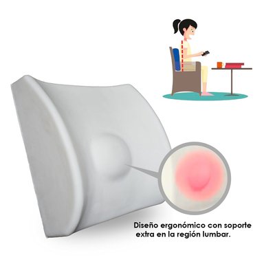 COJÍN TERAFLEX LUMBAR SMART CORRECTOR POSTURA 35 X 33 X 12 CM - 2