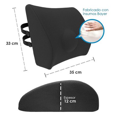 COJÍN TERAFLEX LUMBAR SMART CORRECTOR POSTURA 35 X 33 X 12 CM - 4
