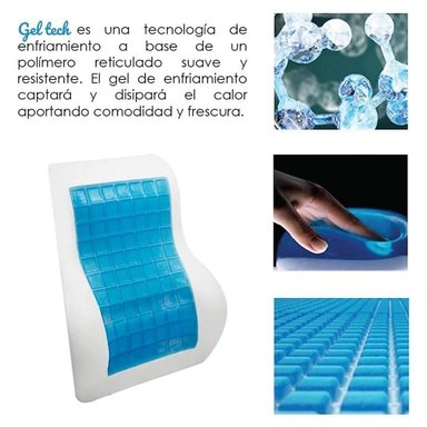 COJÍN TERAFLEX LUMBAR CON GEL FRÍO REGALO APOYABRAZOS 45 X 40 X 11 CM - 3