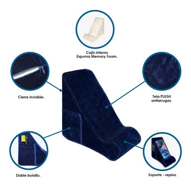 COJÍN TERAFLEX PORTA CELULAR MEMORY FOAM 19 X 17 X 11 CM - 3