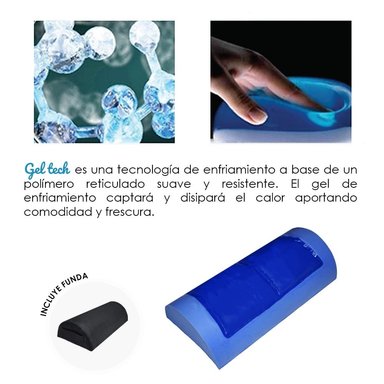COJÍN TERAFLEX REPOSAPIES CON GEL FRÍO 41 X 20 X 11 CM - 5