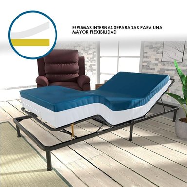TOPPER 1 PLAZA SOBRECOLCHON ESPUMA VISCOELASTICA TERAFLEX 190X90X8 CM - 4