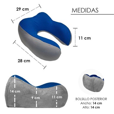 COJÍN TERAFLEX CERVICAL MEMORY FOAM + ANTIFAZ RELAX REGALO 29 X 28 X 11 CM - 6