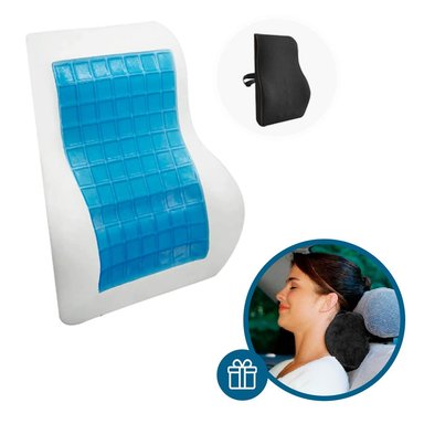 COJÍN TERAFLEX LUMBAR CON GEL FRÍO REGALO CERVICAL 45 X 40 X 11 CM