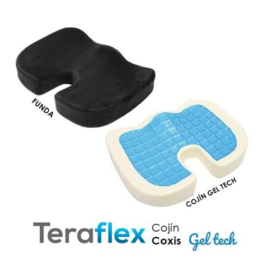COJÍN TERAFLEX COXIS CON GEL FRÍO REGALO CERVICAL 46 X 35 X 7 CM - 6