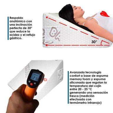 ALMOHADA TERAFLEX ANTIREFLUJO COJÍN 60 X 55 X 25 CM - 2