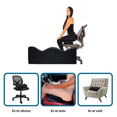 COJÍN TERAFLEX BBL POST CIRUGIA GLUTEOS REGALO PORTACELULAR 43 X 20 X 15 CM - 3
