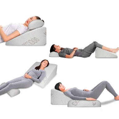 COJÍN TERAFLEX ANTIREFLUJO Y ALMOHADA CERVICAL MULTIUSOS 60 X 55 X 30 CM