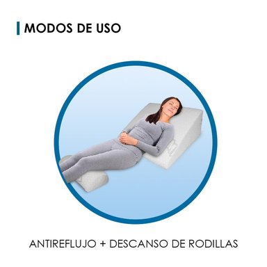 COJÍN TERAFLEX ANTIREFLUJO Y ALMOHADA CERVICAL MULTIUSOS 60 X 55 X 30 CM - 4
