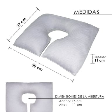 ALMOHADA PARA DORMIR BOCA ABAJO - OFTÁLMICA OCULAR TERAFLEX - 4