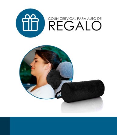 COJIN LUMBAR Y COJIN COXIS GEL TECH 4 FUNDAS - REGALO COJIN CERVICAL TERAFLEX - 2