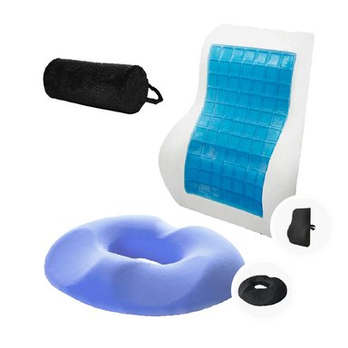 COJIN LUMBAR Y COJIN DONA GEL TECH - REGALO COJIN CERVICAL  TERAFLEX