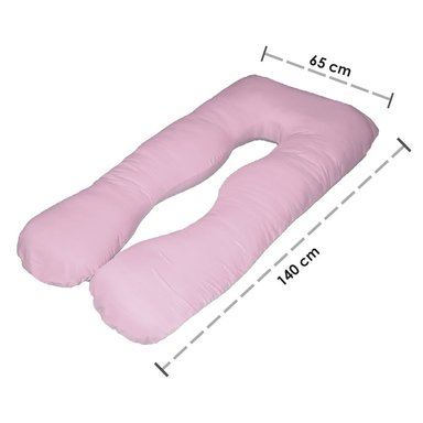 ALMOHADA EMBARAZO LACTANCIA MEMORY FOAM GEL ROSADO  Y REGALO ANTIFAZ  TERAFLEX - 6